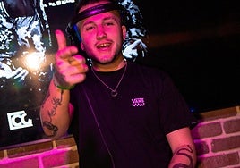 Conde disfrutando de una de sus sesiones en La Cabaña, Vitoria.