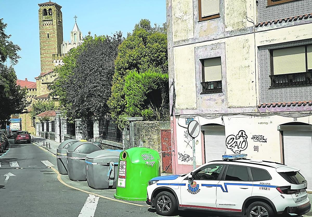 La pelea se produjo en la calle San Martín de Algorta.