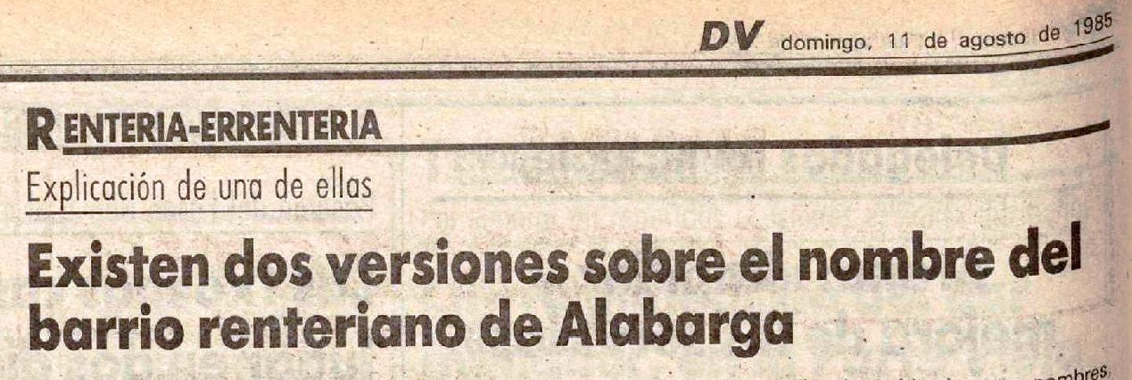 Cabecera la crónica que publicó DV el 11 de agosto de 1985.