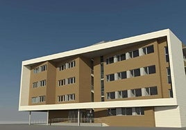 Fotomontaje de cómo será el futuro centro de salud de Loiola.