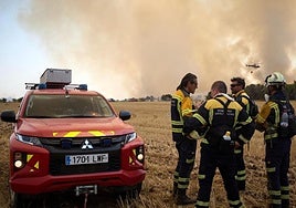 El incendio de Carcastillo, que aún no está perimetrado, fue por la «acción humana» y no labores agrícolas