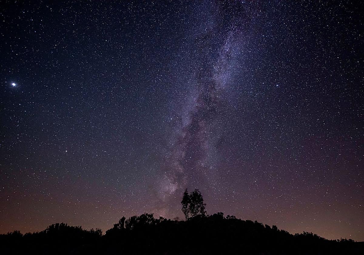 Lluvia de estrellas perseidas en Segovia.