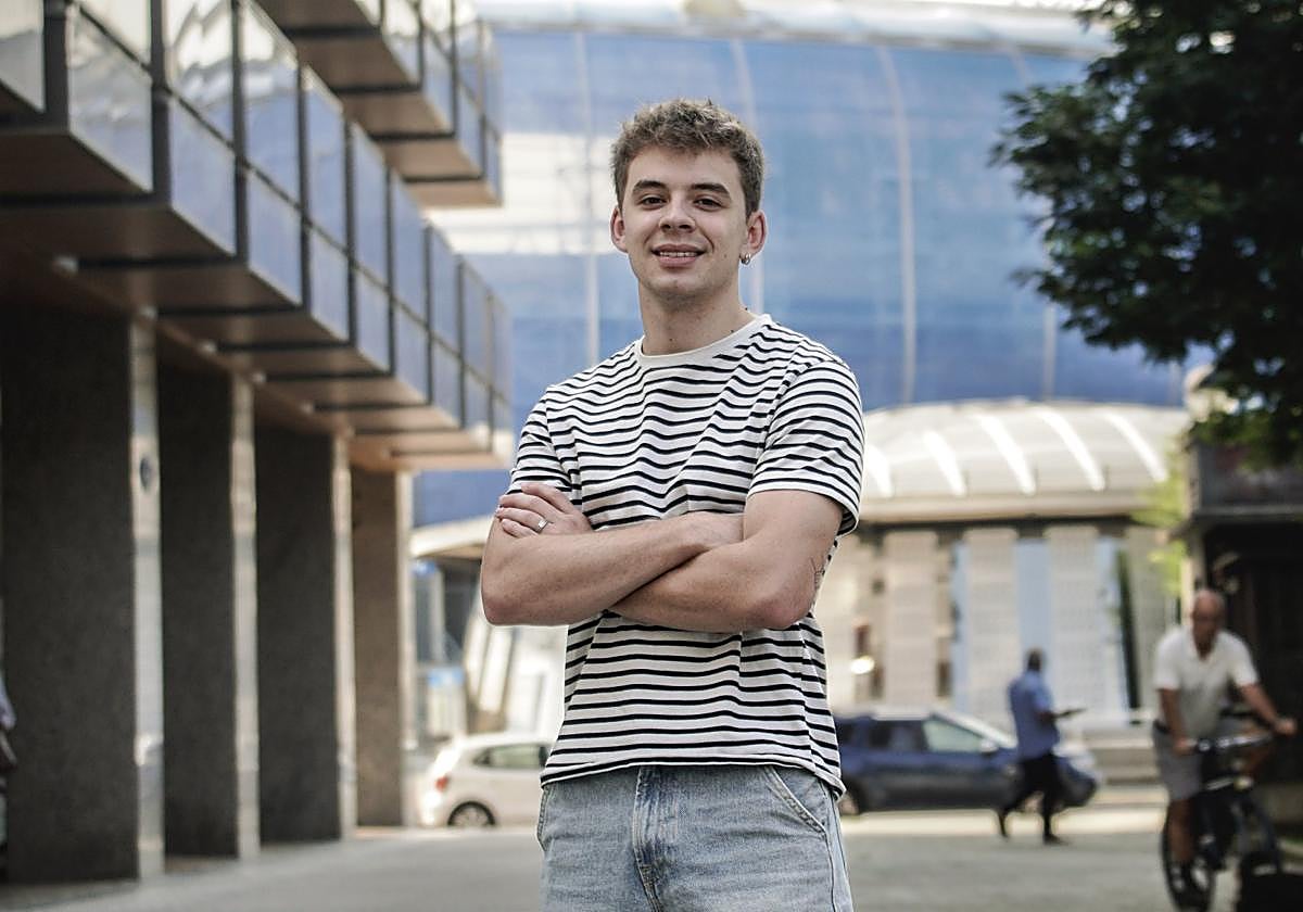 Ugaitz Amundarain disfruta de las fiestas en Amara.