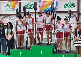 Irati Osa podiumean Toledorekin batera.