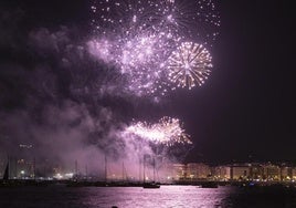 ¿Qué nota les das a los fuegos artificiales de este miércoles en la Semana Grande de San Sebastián?