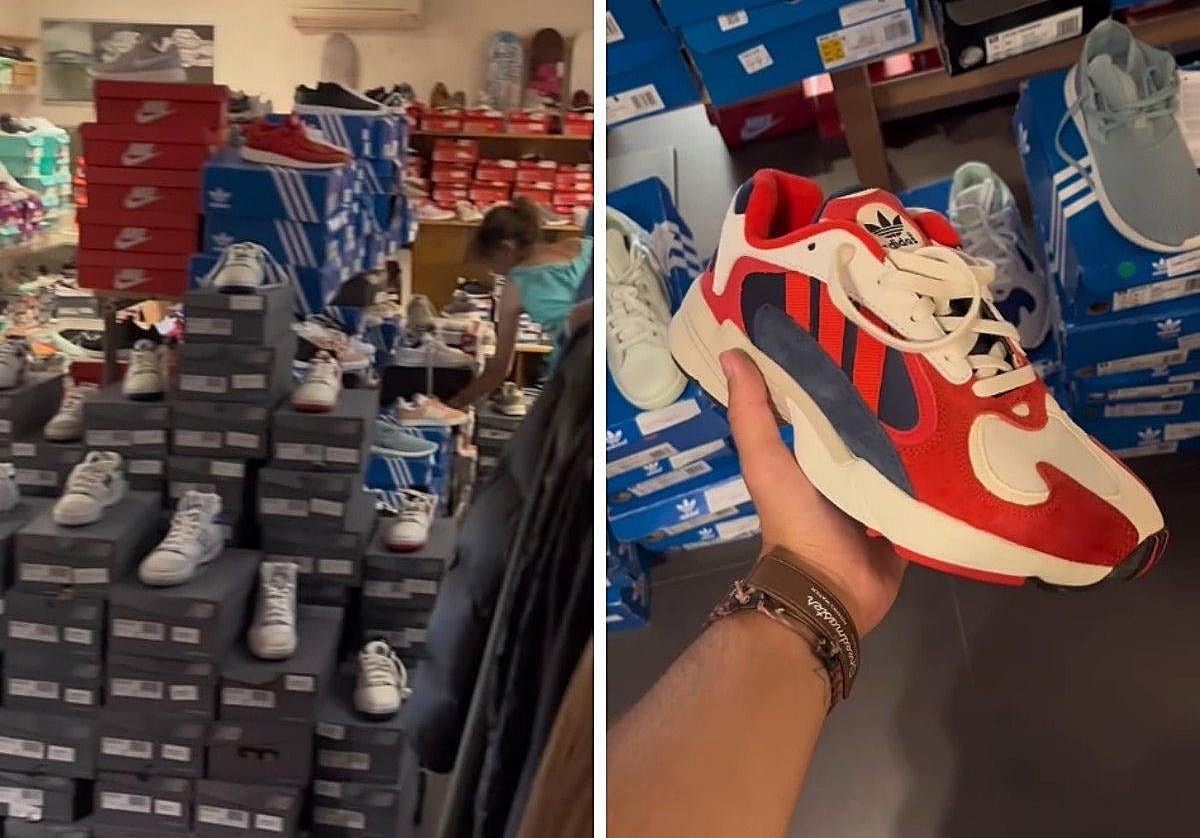 El outlet de San Sebastián en un sótano de 20 metros cuadrados que vende zapatillas a mitad de precio