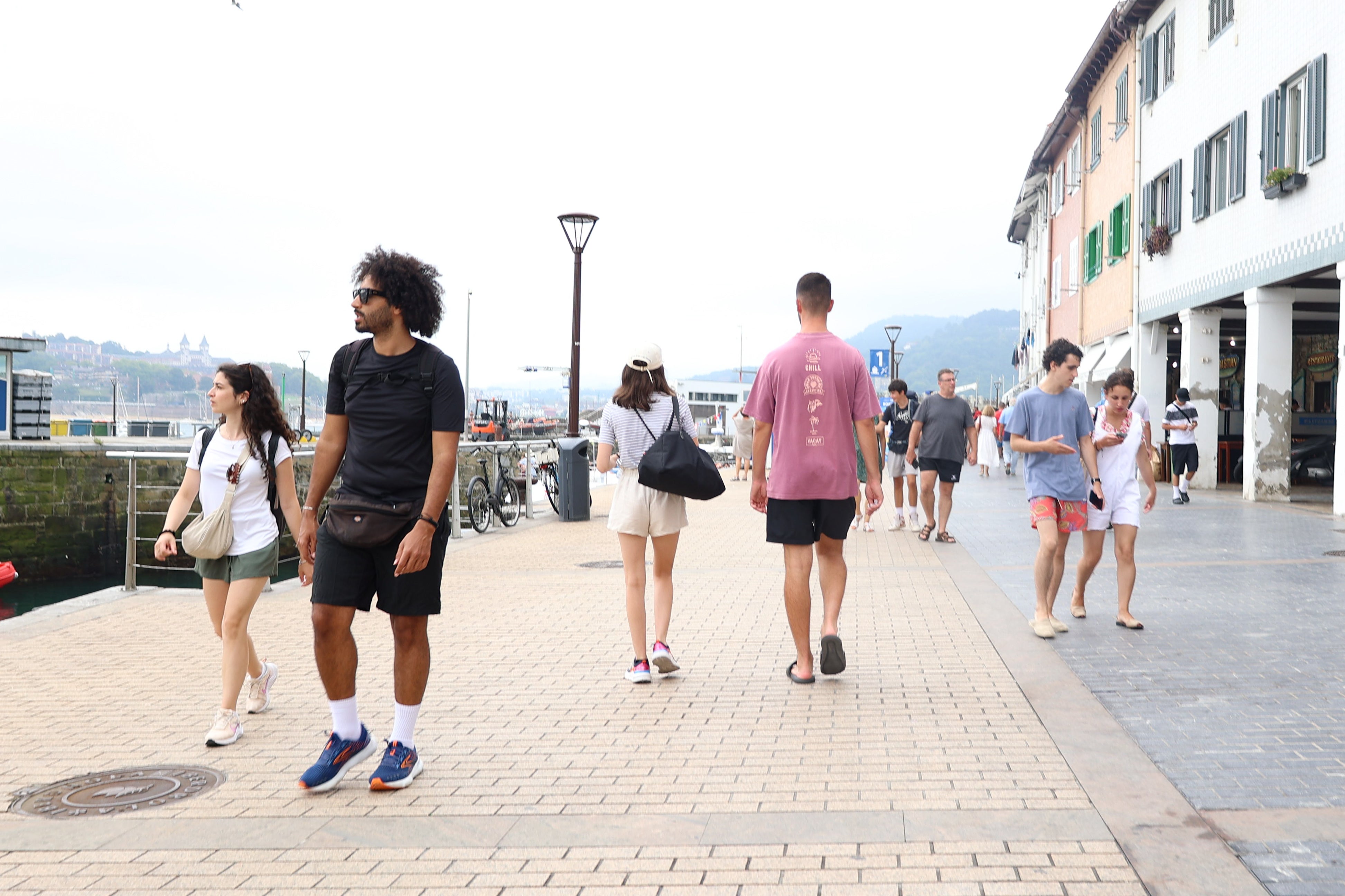 La Concha llena pese a la bajada de 10 grados