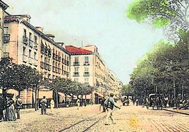 En la Alameda, frente al Boulevard, instalaron el invento de los Lumière.