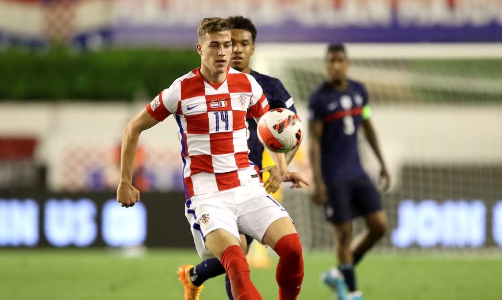 Sucic, durante un partido de Croacia