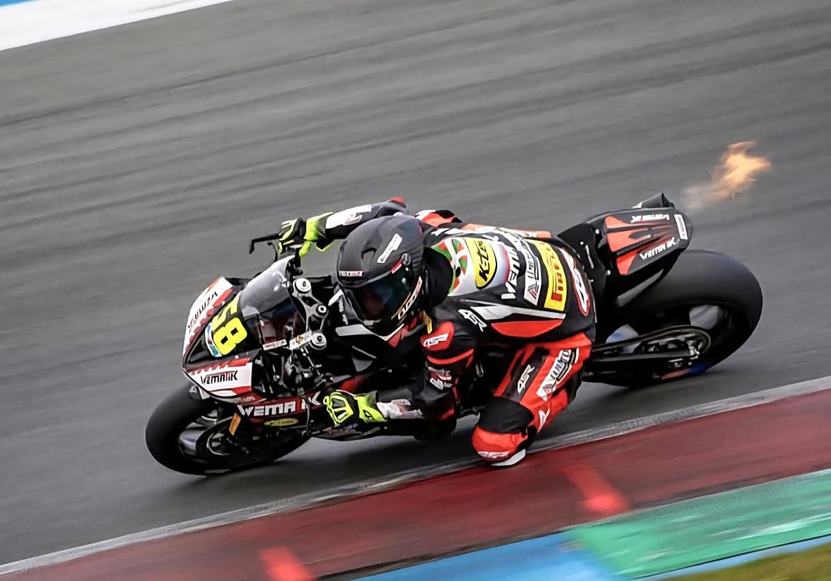 Iñigo Iglesias durante una de las carreras celebradas en Holanda.