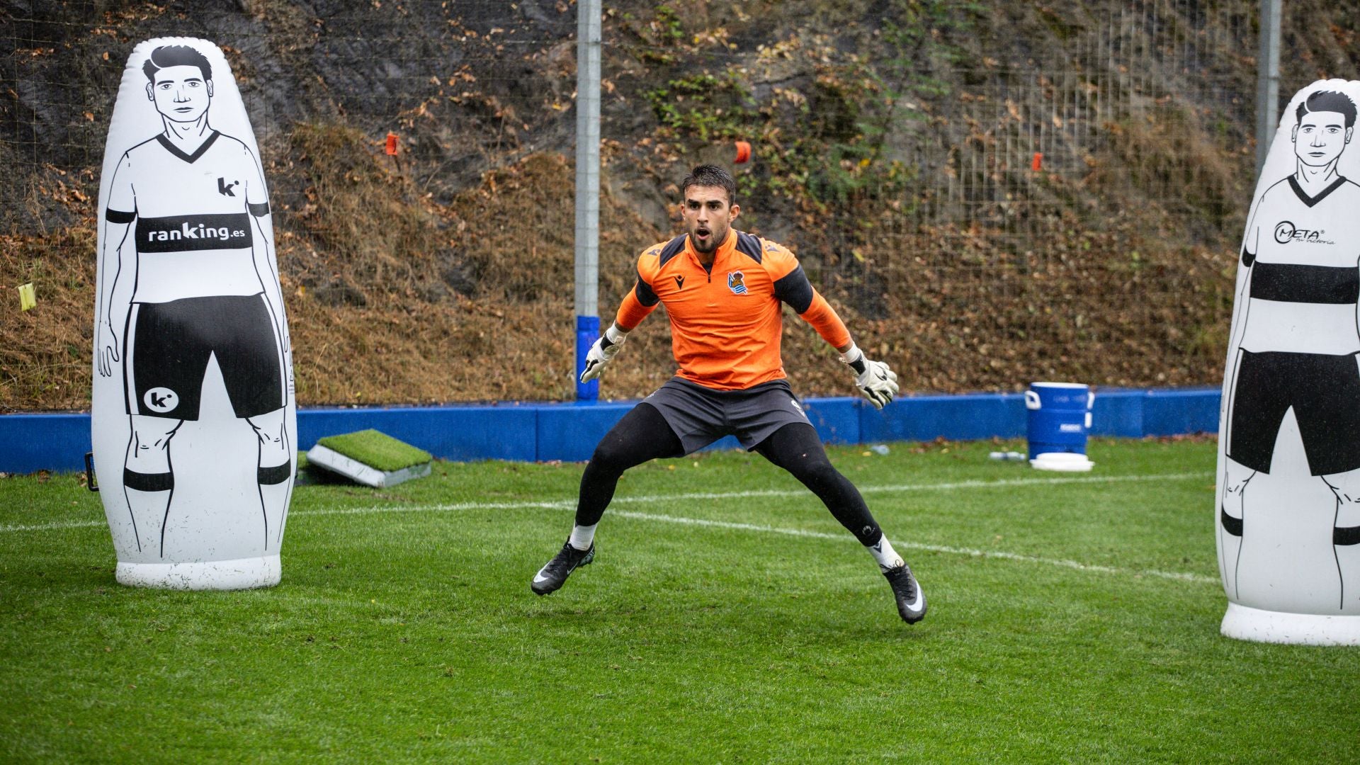 Esfuerzo bajo la lluvia en Zubieta