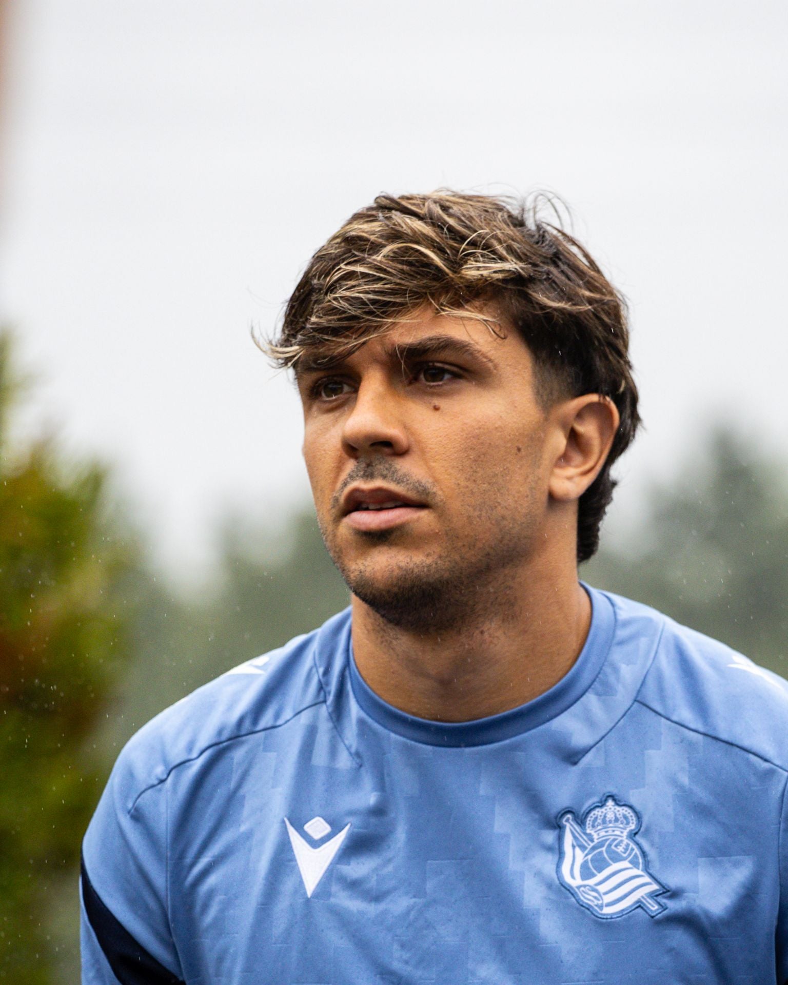 Esfuerzo bajo la lluvia en Zubieta