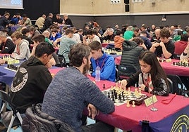 Participantes del San Andres Xake Txapelketa del pasado año. El torneo cumple este año su edición número 30.