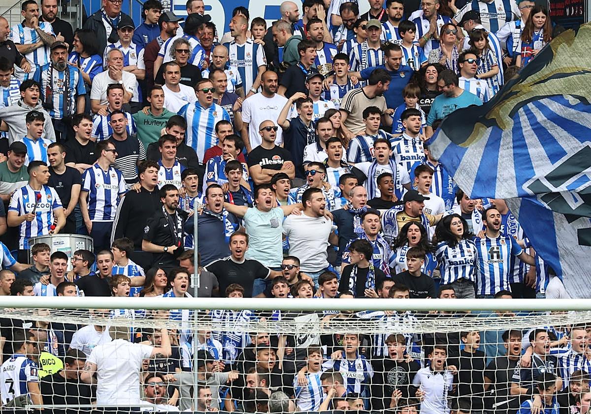 Grada Aitor Zabaleta durante un partido en la pasada temporada
