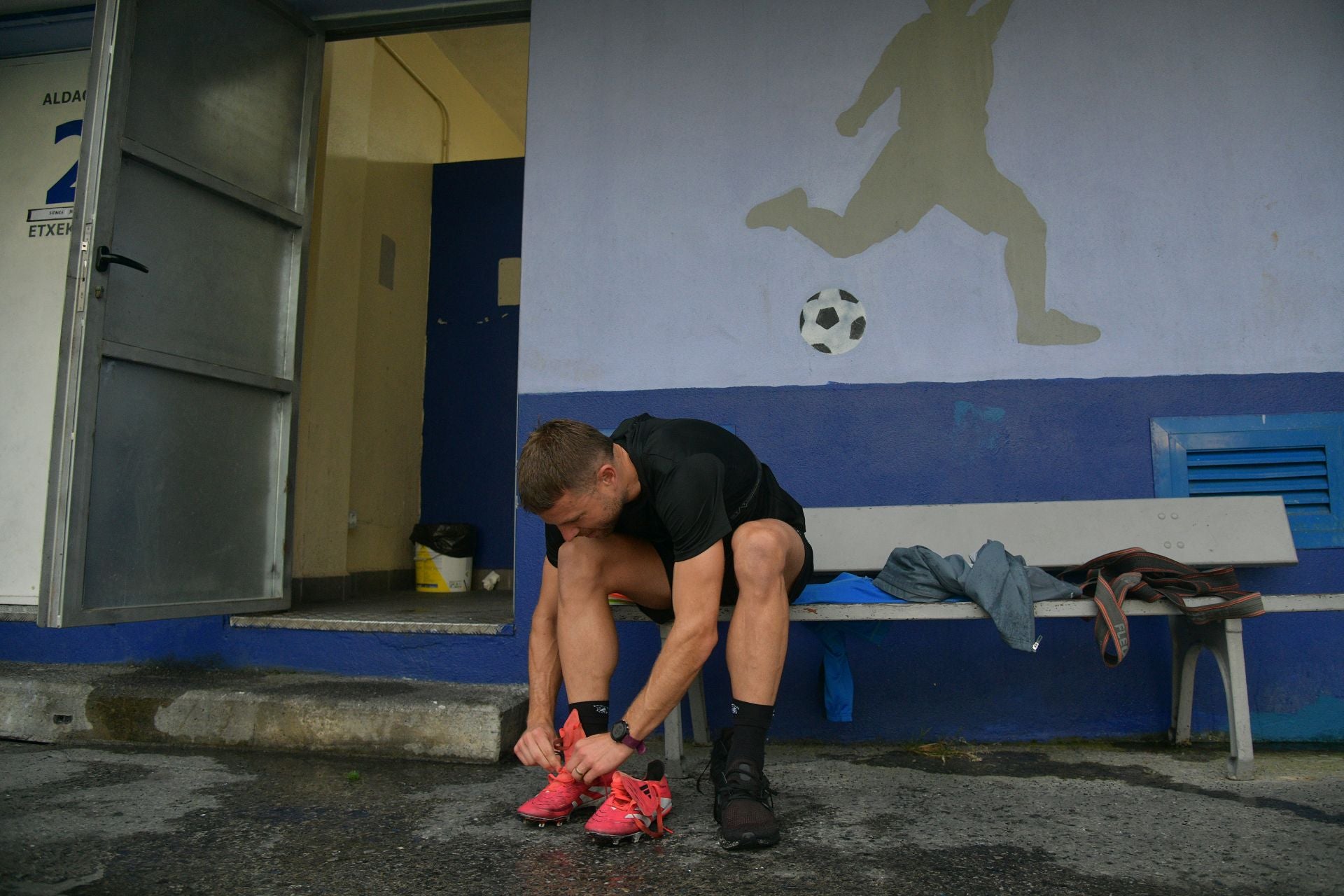 Illarramendi se entrena en el campo de San Miguel