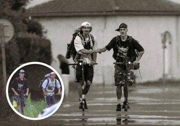 El viaje de dos jóvenes vascos de San Sebastián a París en patinete: «No nos queda nada»