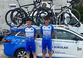 Aratz Unanue eta Beñat Sainz, Gipuzkoako selekzioaren.