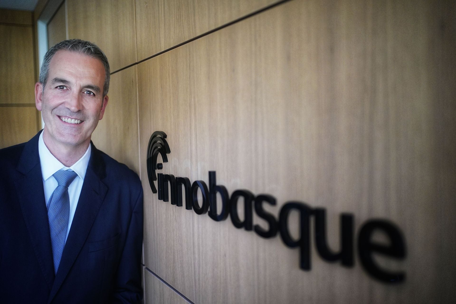 Imanol Rego, en la sede de Innobasque en Bilbao