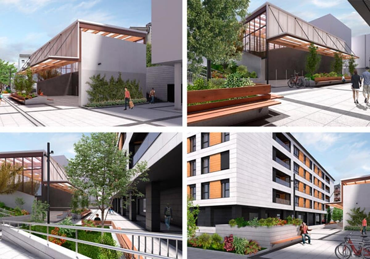 Proiektuak 24 etxebizitza berri, sotoan aparkalekuak eta 17x11 metroko frontoi estalia aurreikusten ditu Eusko Gudari kaleko 36-42 zenbaki artean.