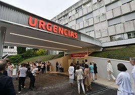 Entrada a Urgencias de un hospital privado de Gipuzkoa.