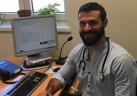 Koldo Berganzo, en un despacho de Osakidetza.
