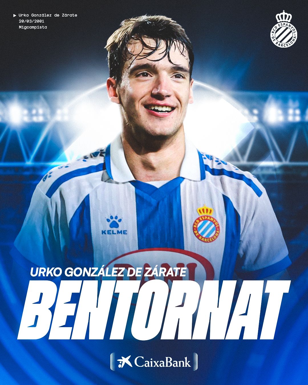 Bienvenida del Espanyol a Urko