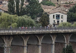 La fuga, durante el transcurso de la etapa.