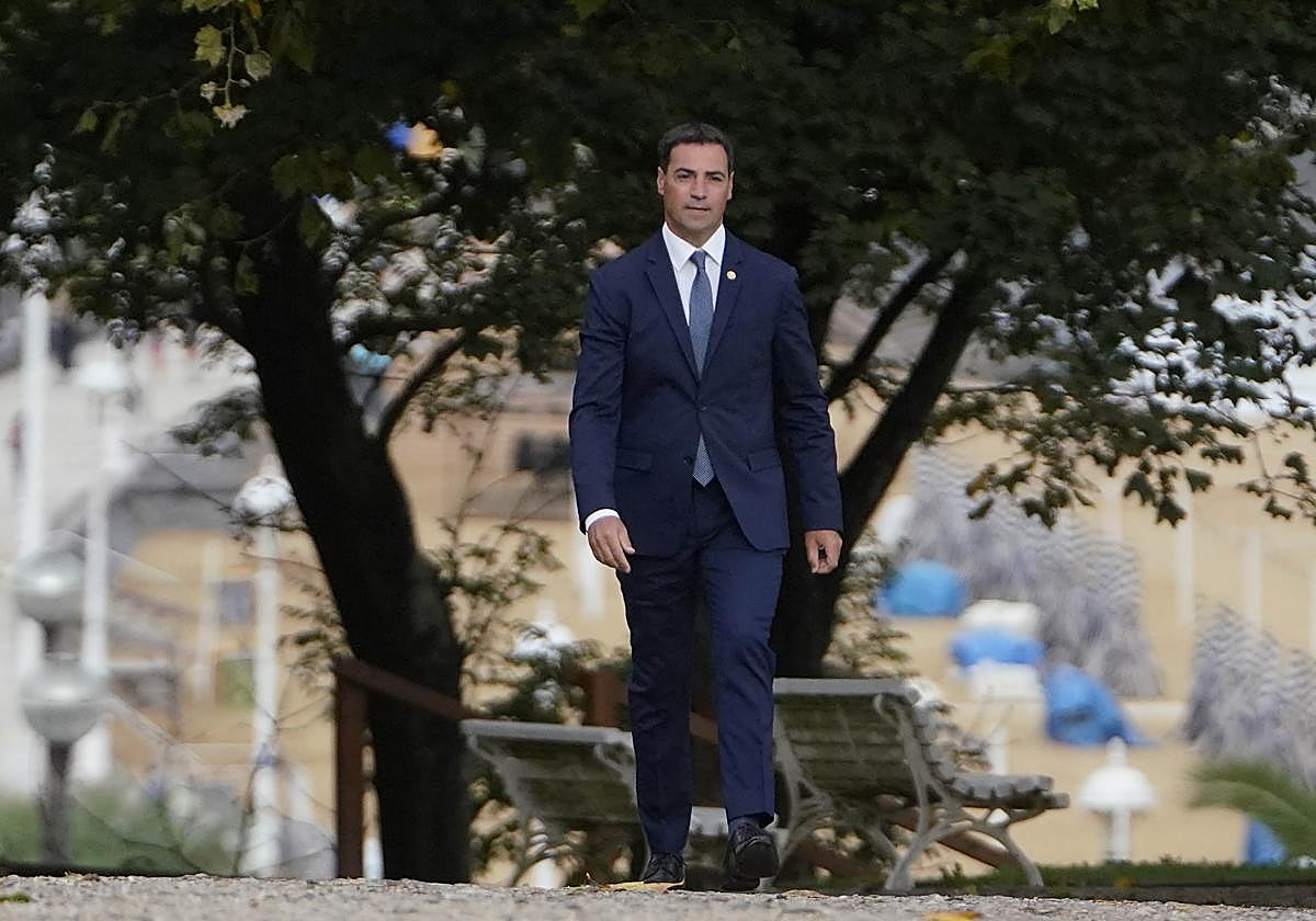 El lehendakari, este jueves en el Palacio Miramar.