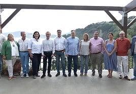 Miembros y representantes del EBB en Getaria