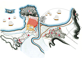 Dos meses de asedio antes del incendio y el saqueo