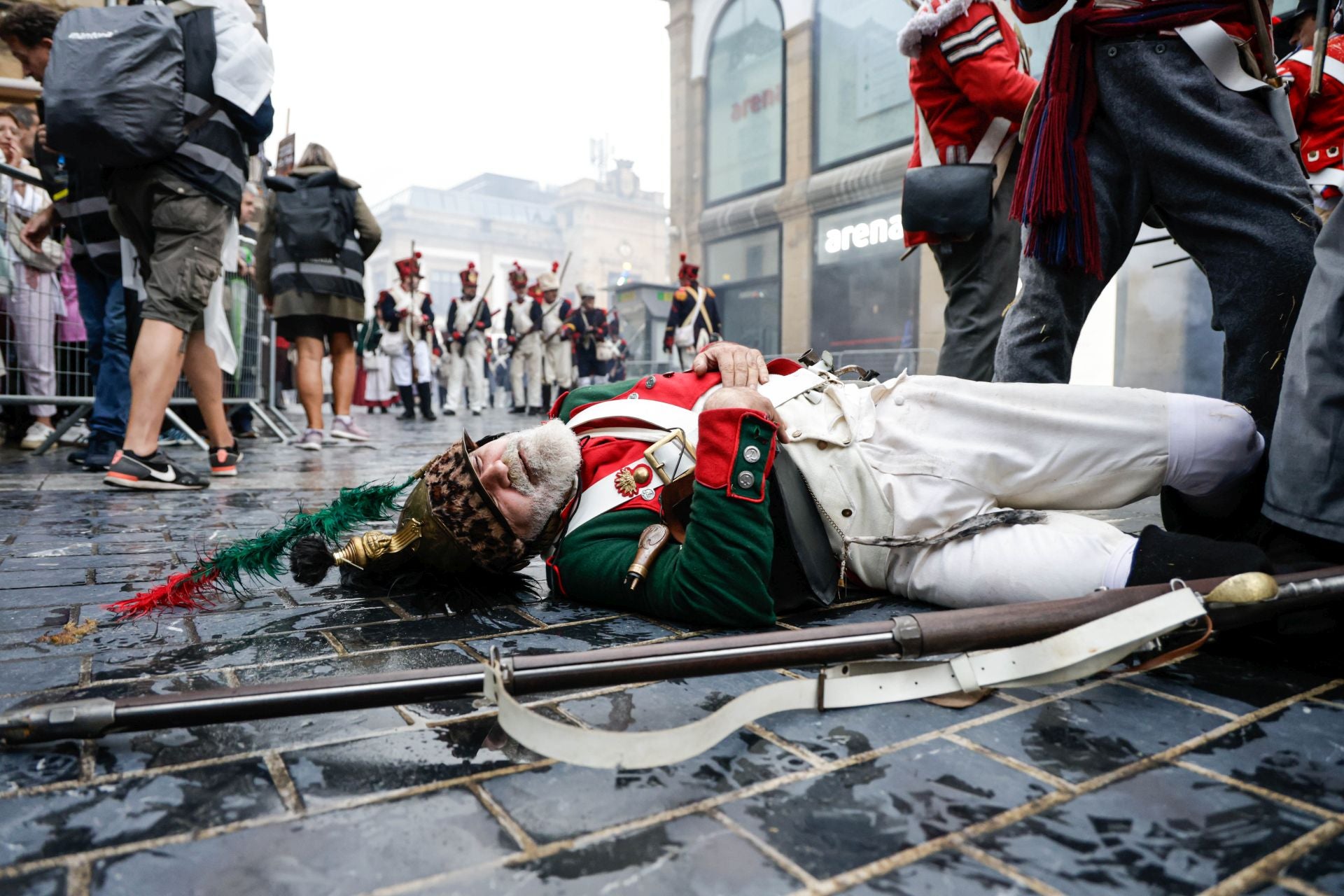 Batalla y apagón en Donostia