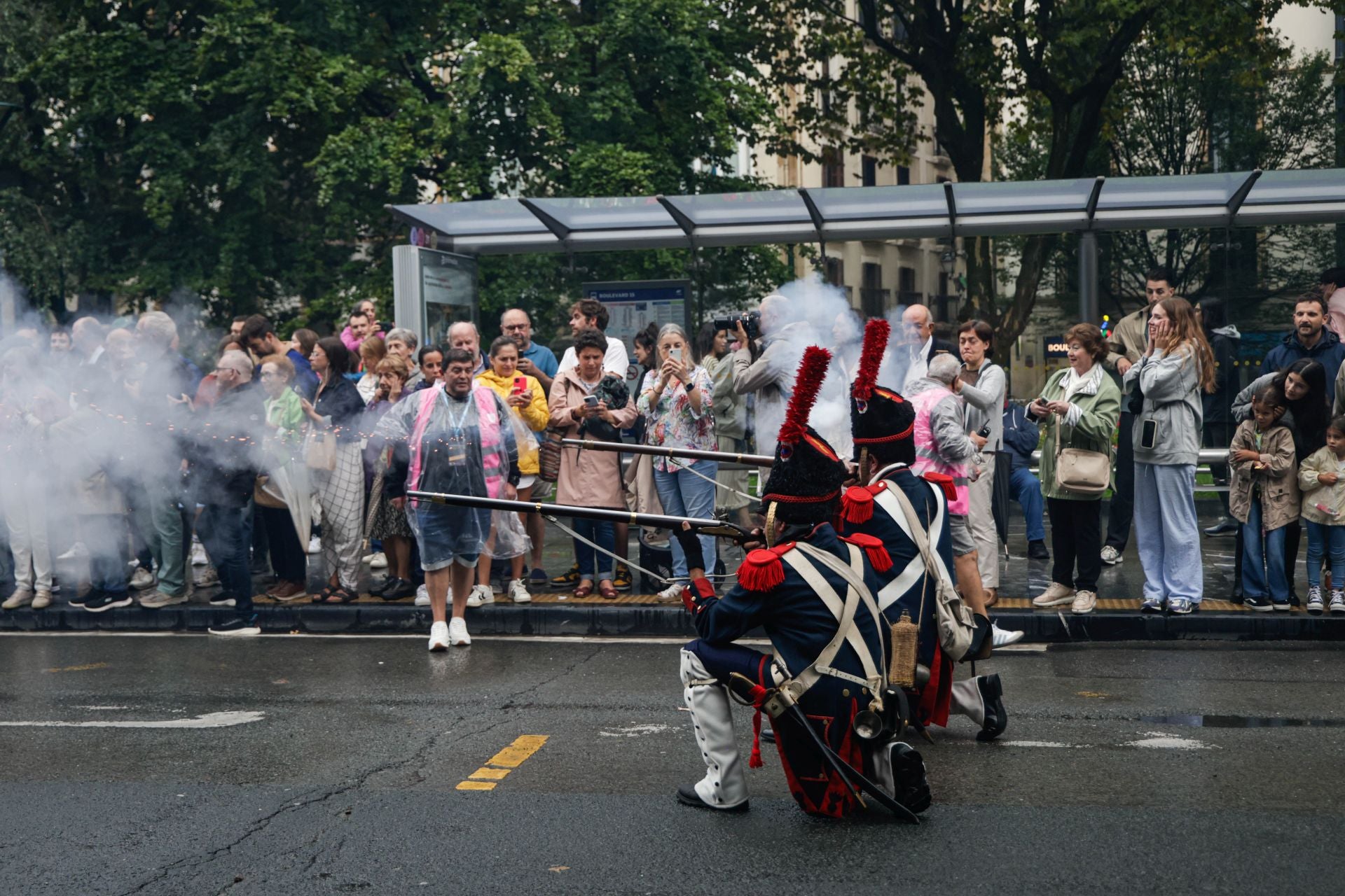 Batalla y apagón en Donostia
