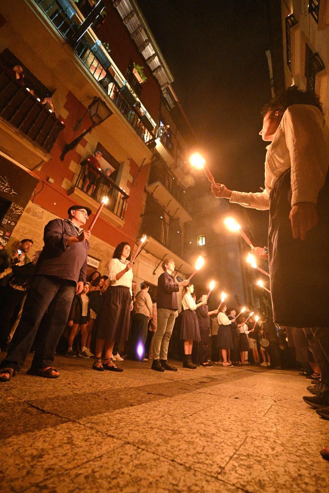 Batalla y apagón en Donostia