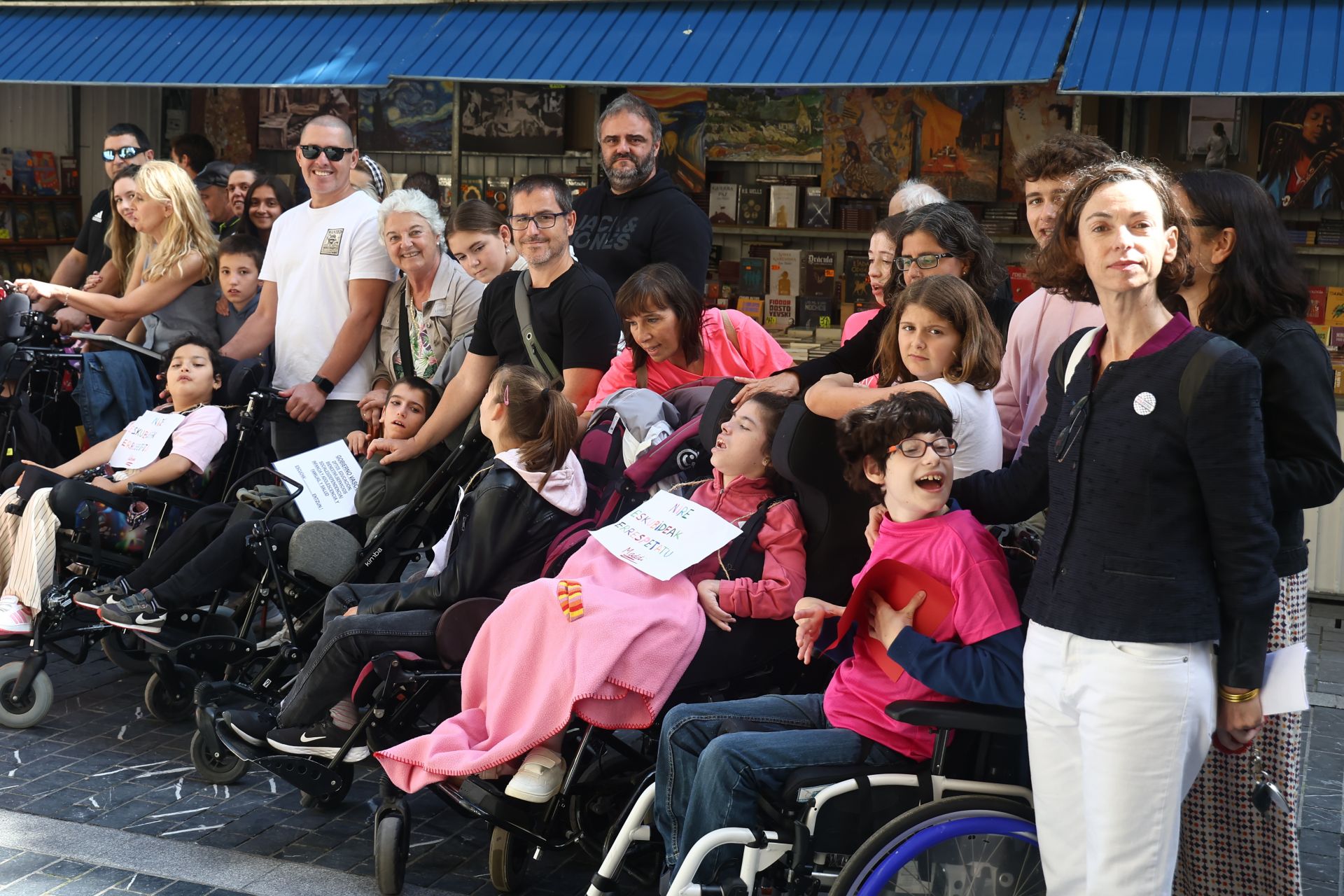 Las familias de Aspace se han concentrado en Donostia