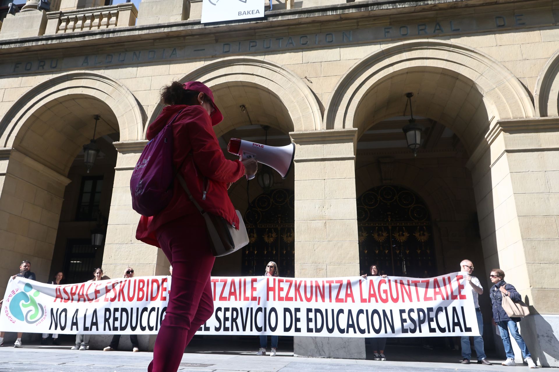 Las familias de Aspace se han concentrado en Donostia