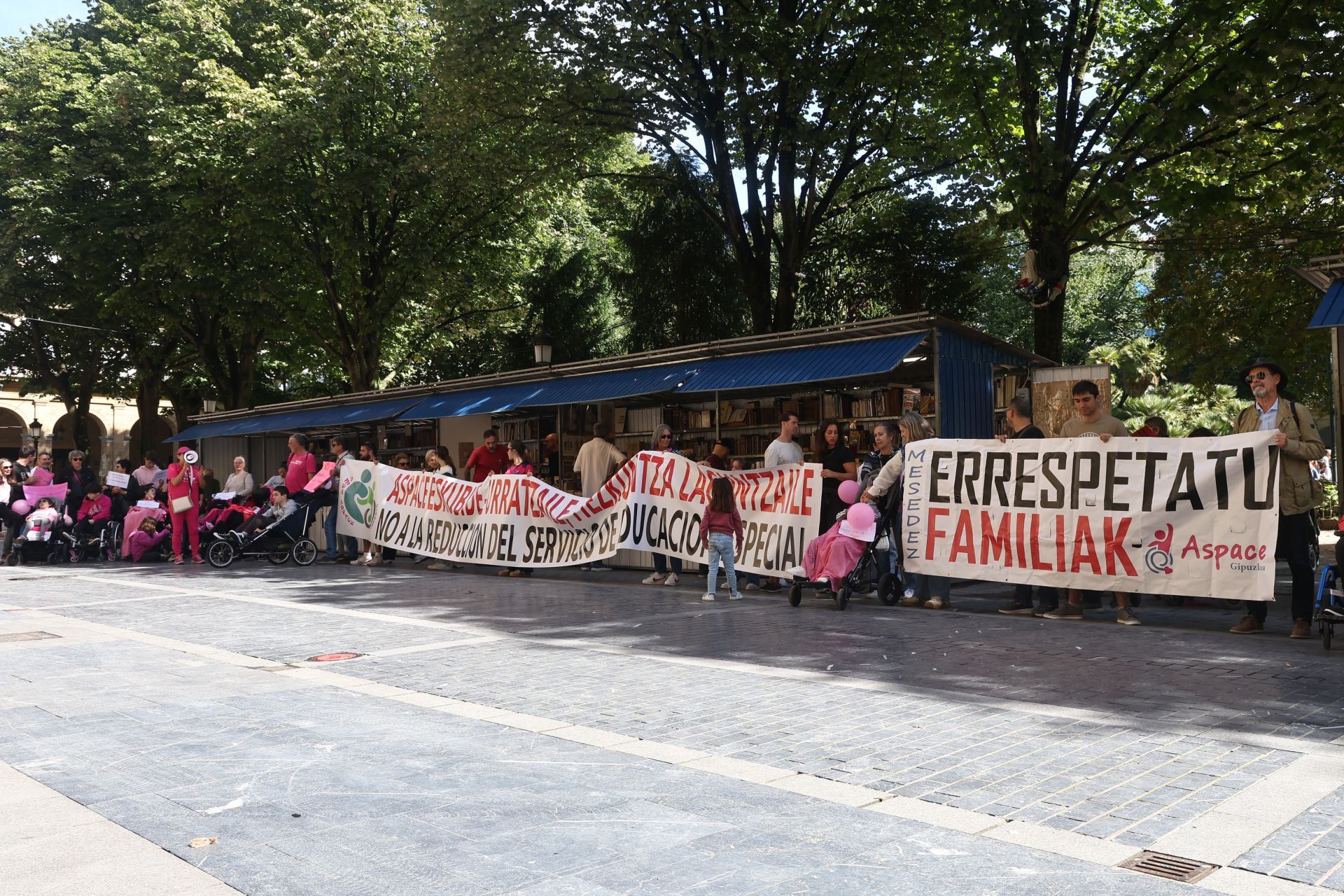 Las familias de Aspace se han concentrado en Donostia
