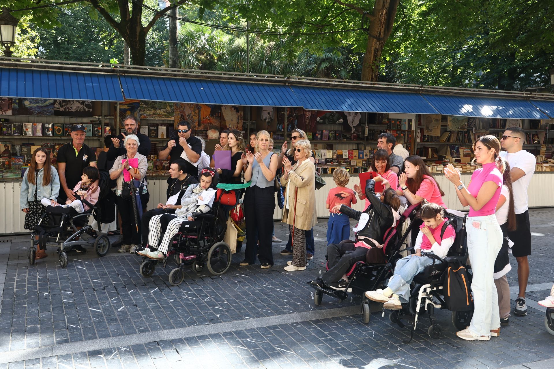 Las familias de Aspace se han concentrado en Donostia