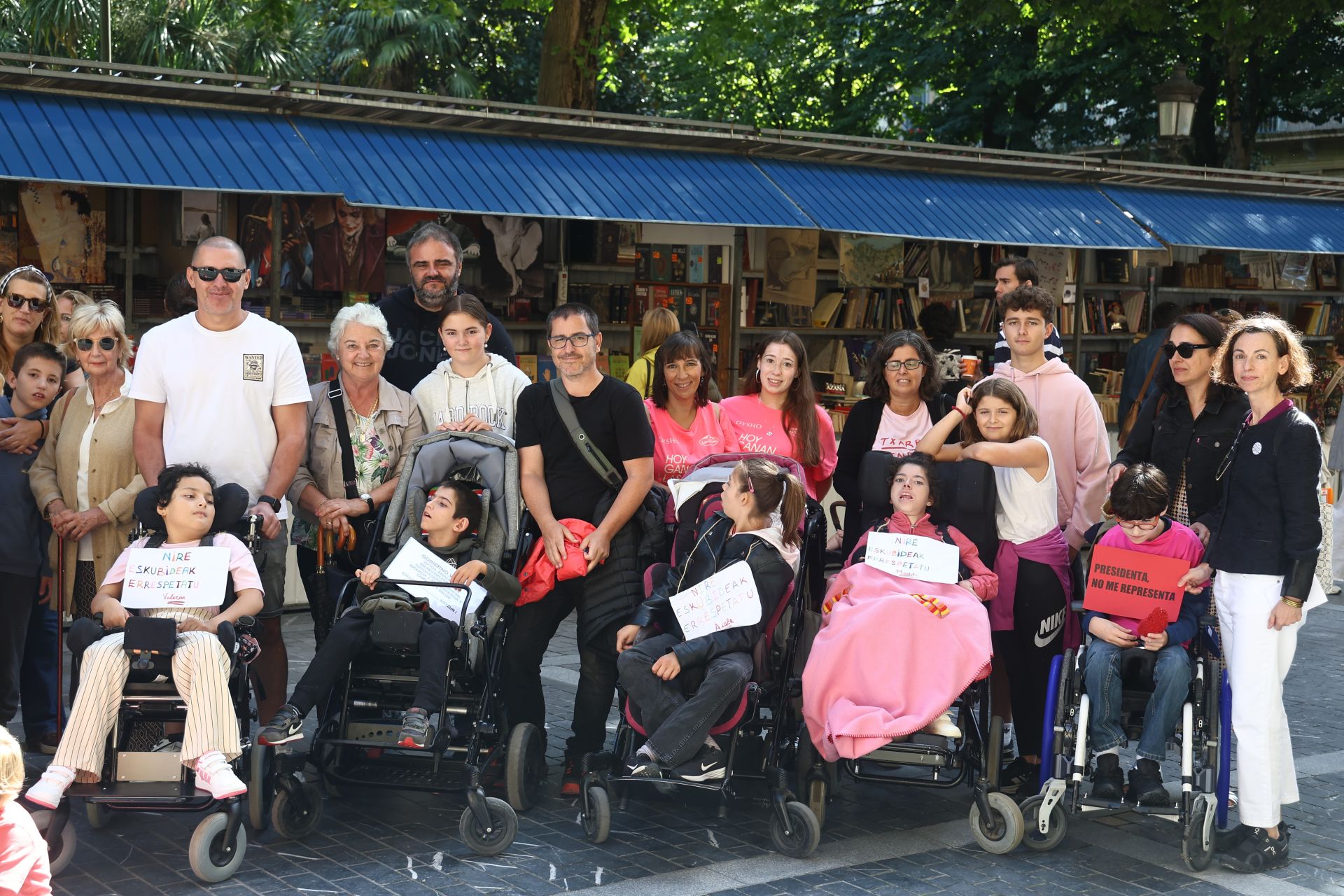 Las familias de Aspace se han concentrado en Donostia