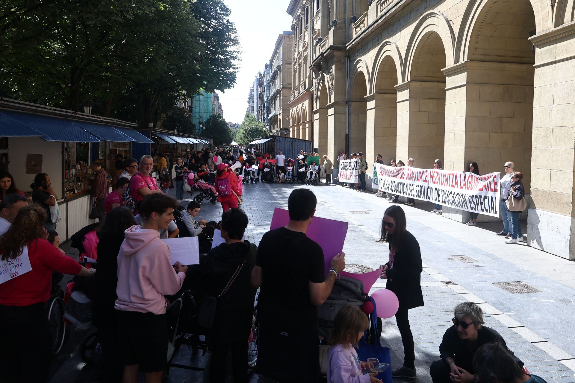 Las familias de Aspace se han concentrado en Donostia