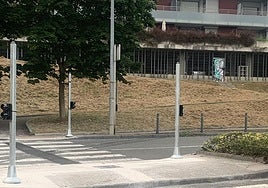 Reflexiona P. D.: «Llevamos desde el mes de junio esperando a que terminen de poner los semáforos del paso de peatones en el vial de Lugaritz. Después de años de peticiones por fin se nos hizo caso. Aunque los postes llevan dos meses ahí y todavía los semáforos no se han puesto en marcha. Además, deben rebajar las aceras para las personas que usan silla de ruedas».