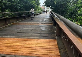 En junio se sustituyeron las maderas dañadas.