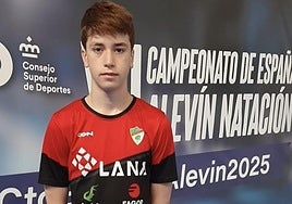 Julen Pedregal,  en el top 5 de nadadores alevines