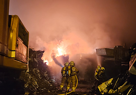 Incendio de esta madrugada.