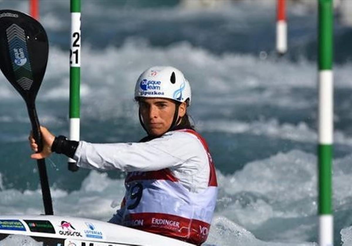 Maialen Chourraut durante su participación en Tacen.