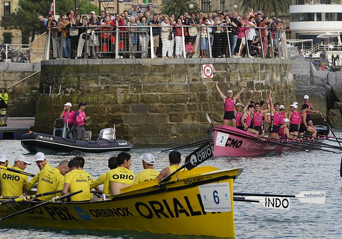 Clasificaciones de las regatas de La Concha en categoría masculina