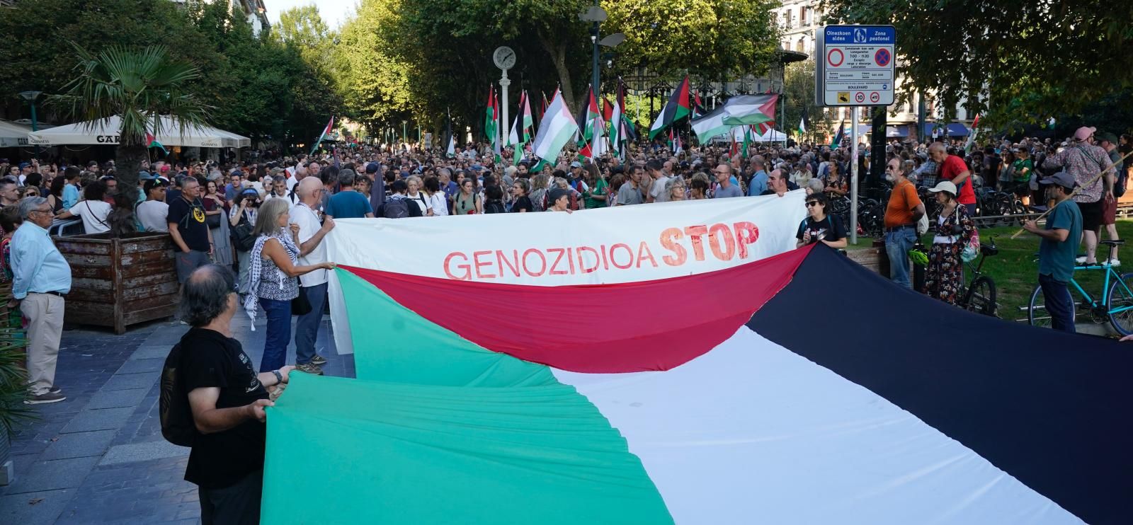Gipuzkoa &#039;retumba&#039; contra la guerra en Gaza