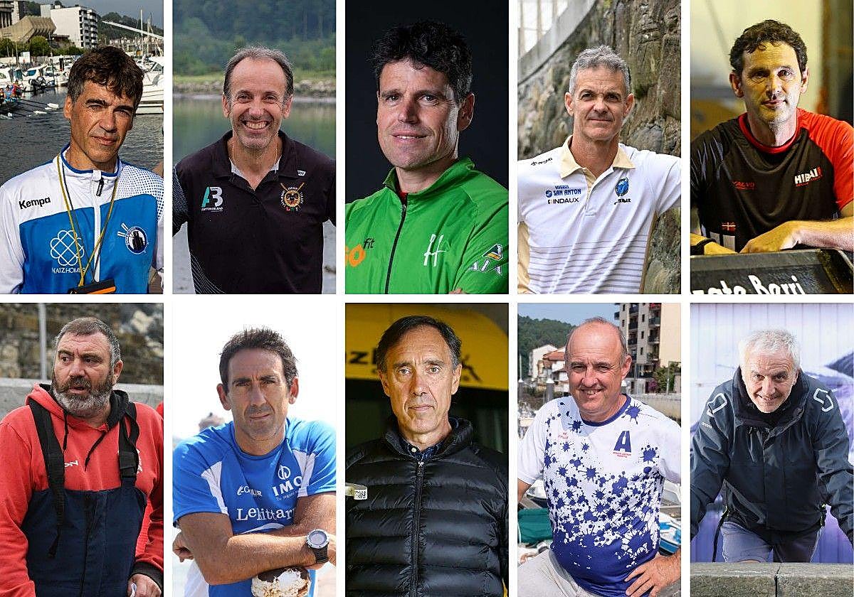 Trece de las dieciséis traineras tienen entrenadores guipuzcoanos