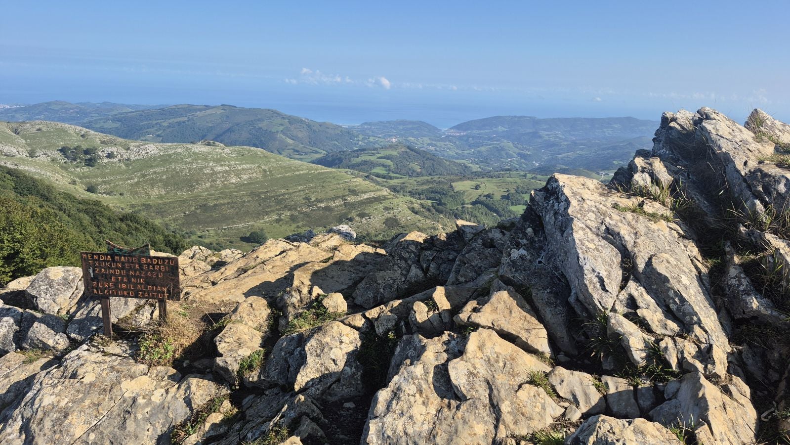 Hernio, panorámica perfecta de los montes de Gipuzkoa