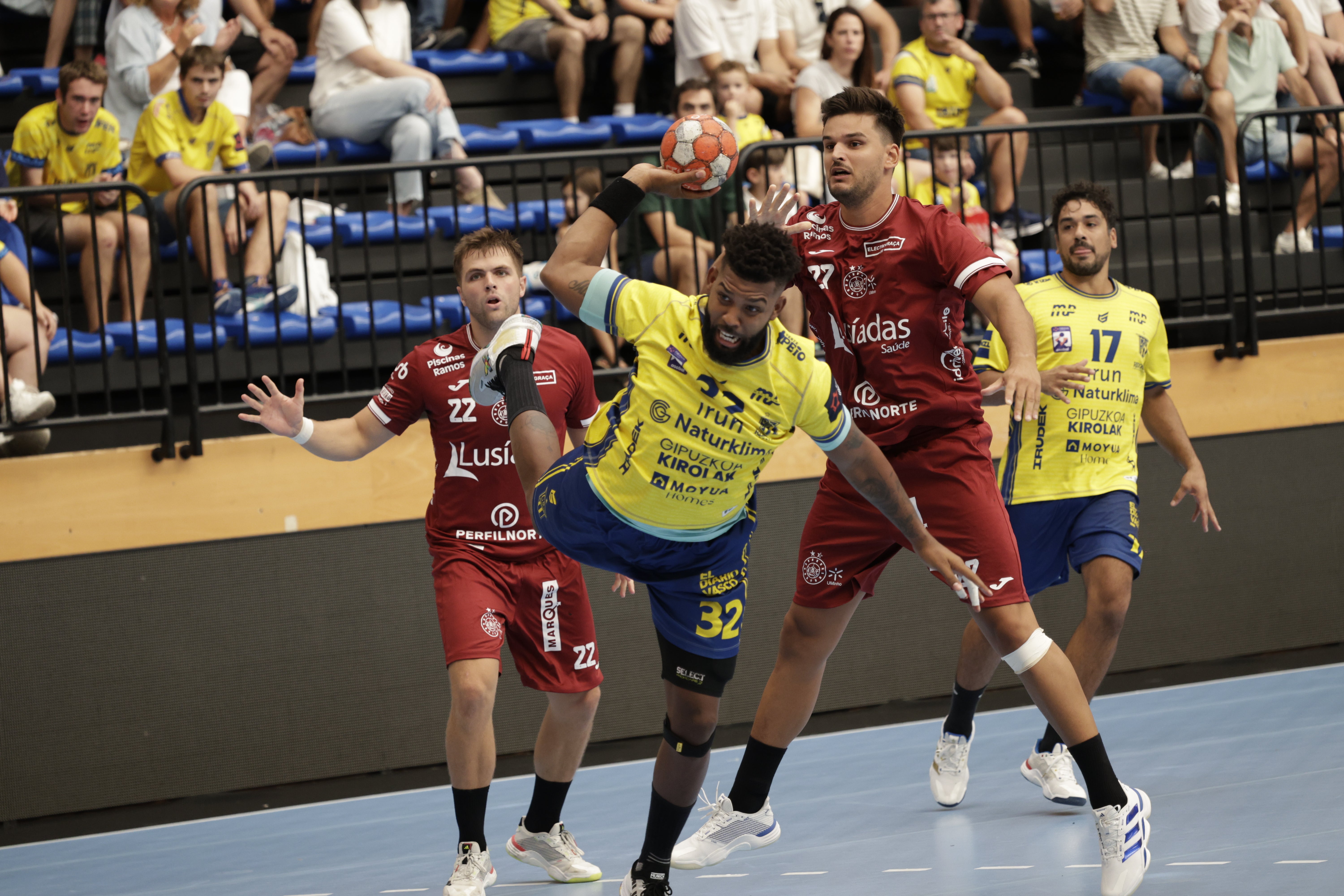 Dariel García, autor de tres goles, en el partido de ida.