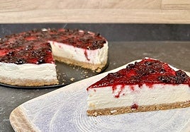 Receta de tarta de queso fría